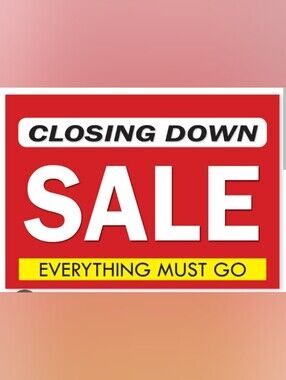 Bold Red SALE Graphic Sign